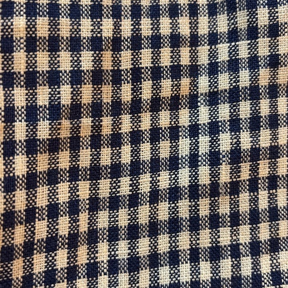 Reformation Blue and White Checkered A-Line Skirt - size 12 - 100% linen - Picture 7 of 7